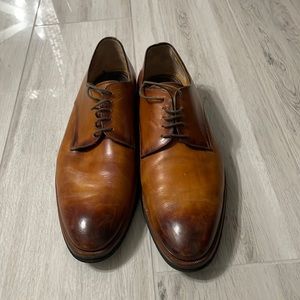 Di Bianco SPQR Italian sport dress shoes in 2 tone brown
